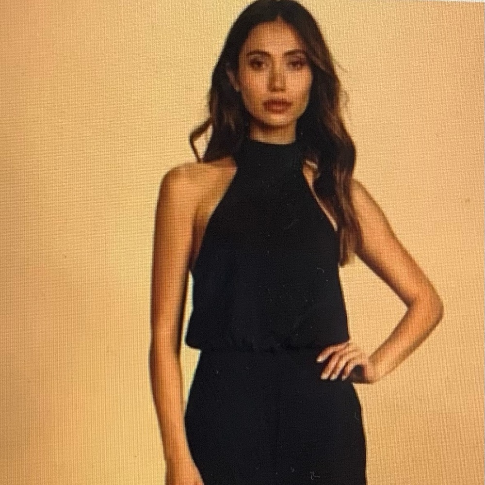 Lulu’s Women’s black jumpsuit